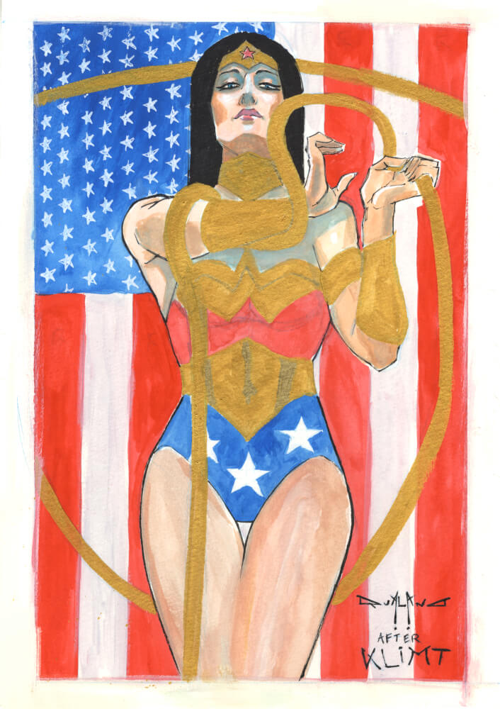 pasquale-qualano-portfolio-commissions-Wonder-Woman-Klimt-Commission---