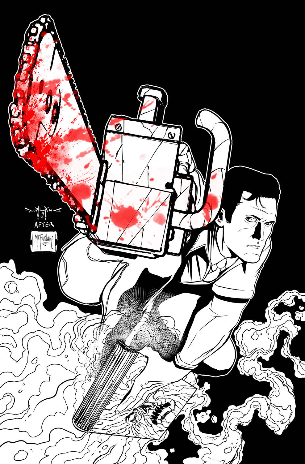 pasquale-qualano-portfolio-covers-Ash-Vs-Army-Of-Darkness-#2-Inks---