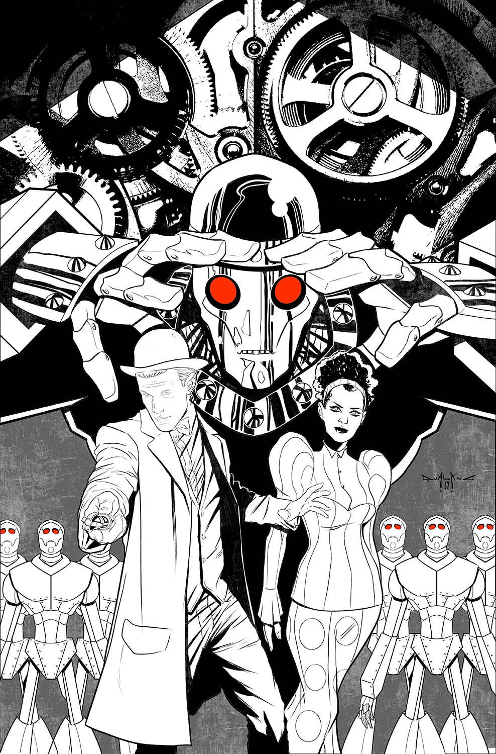 pasquale-qualano-portfolio-covers-Doctor-Who-11th-Doctor-The-Steampunk-Conundrum-Inks---