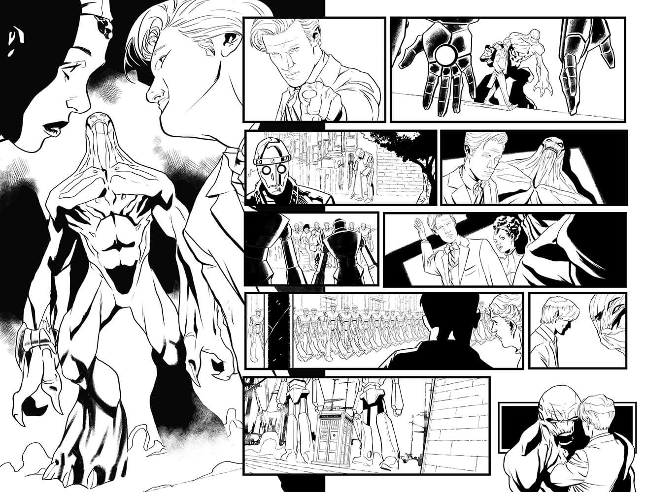 pasquale-qualano-portfolio-interiors-Doctor-Who-11th-Doctor-The-Steampunk-Conundrum-Page-14-15---